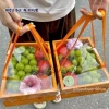 Hộp Đựng Trái Cây Quai Xách - Quà Tặng Lễ Tết Màu Cam Hồng, Giảm Giá Đến 22% 3
