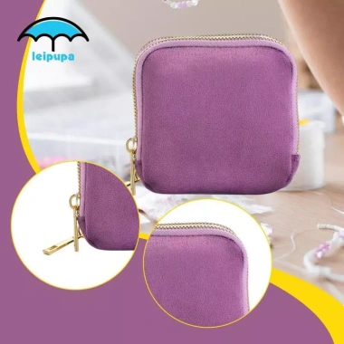 Hộp đựng trang sức 2 lớp dây kéo thanh lịch cho nhẫn, dây chuyền, vòng tay 262.900₫ 7