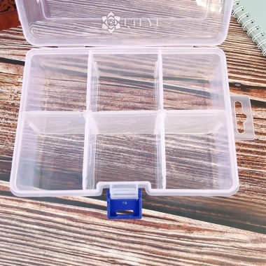 Hộp Đựng Trang Sức 6 Ngăn Nhựa Trong Suốt QR - Bảo Quản, Giá Ưu Đãi 35.970 VND 7
