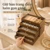 Hộp đựng trang sức gỗ óc chó vân đẹp, nhiều ngăn kéo, dung tích lớn, chống oxy hoá, quà cưới tinh tế - 120k 2