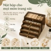 Hộp đựng trang sức gỗ óc chó vân đẹp, nhiều ngăn kéo, dung tích lớn, chống oxy hoá, quà cưới tinh tế - 120k 5