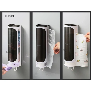 Hộp Đựng Túi Nilong, Khăn Giấy, Túi Rác KUNBE Dán Tường - Tiện Lợi, Giá 19.000₫