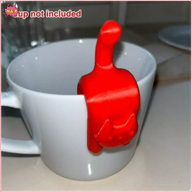 Hộp đựng túi trà hình mèo 3D N & X - Cup Clip, nhãn tiệc, bộ trà đầy màu sắc, giảm 18%