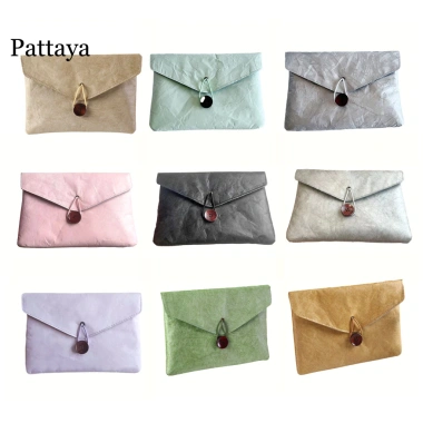 Hộp đựng văn phòng phẩm Tyvek đa chức năng, chống nước, có nút lót, phù hợp iPad du lịch - 129k 5