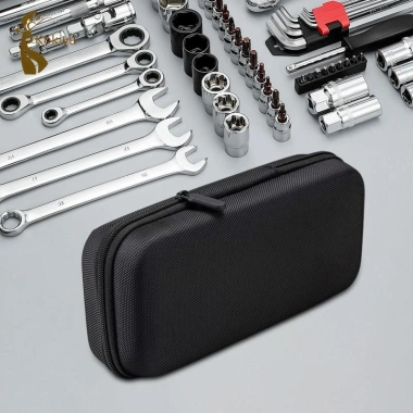 Hộp đựng vỏ cứng EVA bảo vệ tai nghe, cáp sạc USB, điện thoại - Túi du lịch 6