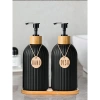 Hộp Đựng Xà Phòng 500ml Sọc Đổ Lại Đen Trắng - Nhà Bếp & Phòng Tắm, Tối Giản, Thân Thiện Môi Trường - 84.480₫ 4