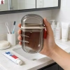 Hộp đựng xà phòng du lịch di động, nhỏ gọn, chống rò rỉ, chống thấm nước - phù hợp cắm trại, phòng tập, kỳ nghỉ 2