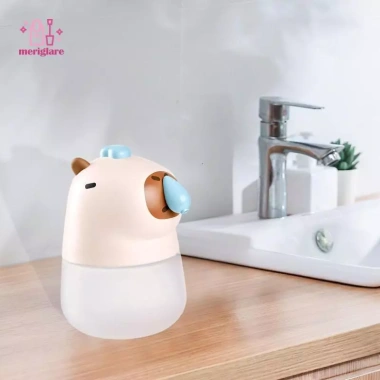 Hộp đựng xà phòng tự động Capybara - Xà phòng xốp hoạt hình dễ thương cho bé