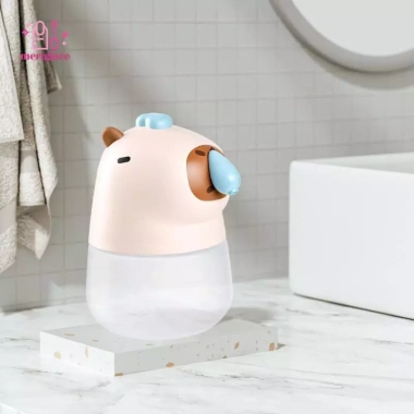 Hộp đựng xà phòng tự động Capybara - Xà phòng xốp hoạt hình dễ thương cho bé