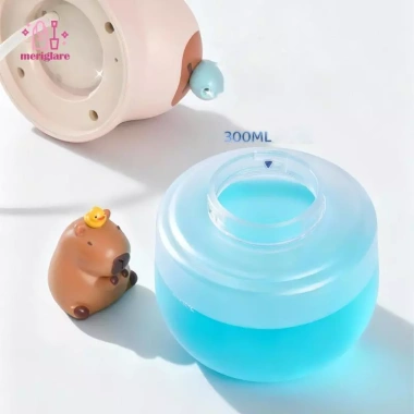 Hộp đựng xà phòng tự động Capybara - Xà phòng xốp hoạt hình dễ thương cho bé