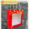 Hộp Én Xuân Đỏ Size M Đựng Quà Tết 1kg Lạp Xưởng + Túi Xách Sang Trọng 130k 2