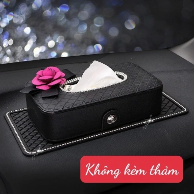 Hộp giấy ăn hoa trà trắng hồng bọc da PU đính đá, tiện cho ô tô 65.000 VND 9 Hộp giấy ăn hoa trà trắng hồng bọc da PU đính đá, tiện cho ô tô 65.000 VND 9
