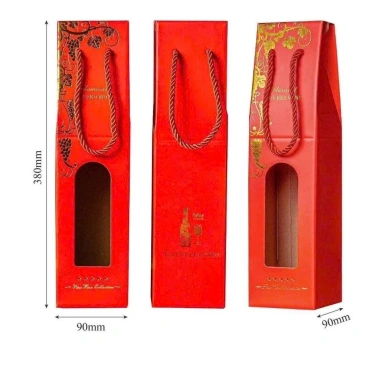 Hộp giấy đơn 1 chai rượu vang 750ml - Giá ưu đãi 40.000đ, bảo vệ chai, thiết kế sang trọng