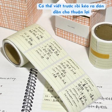 Hộp Giấy Ghi Chú Dạng Kéo Phong Cách Hàn Quốc 100 Tờ NO60 - Note kẻ ngang, dán được, 30.800₫ 3