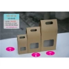 Hộp giấy kraft 25 cái - Đựng quà tặng thực phẩm, bánh kẹo, bột ngũ cốc, túi số 34, thiết kế sang trọng