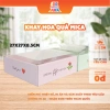 Hộp Giấy Mica Vuông 27x27x8,5cm Đựng Hoa Quả Trái Cây, Kèm Túi Quai Xách 4K PRINTING 3