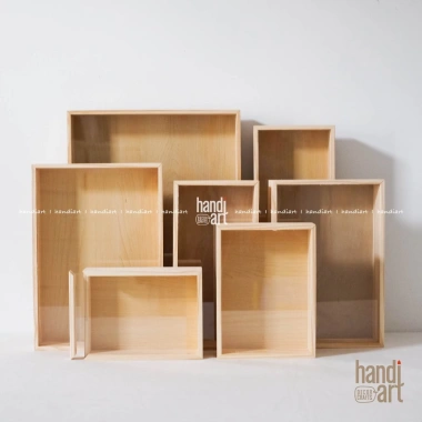 Hộp gỗ chữ nhật nắp kéo mica kính - Đựng quà tặng sang trọng, giá chỉ 125.000đ