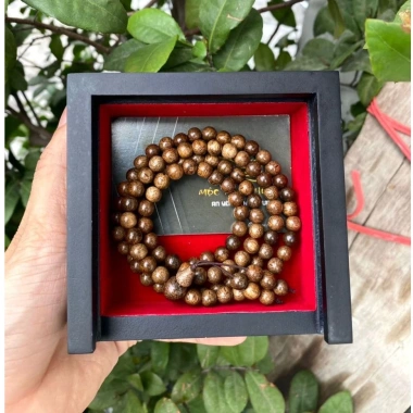 Hộp Gỗ Đen Cao Cấp Mộc Trầm Hương Đựng Vòng Đồ Phong Thủy Chắc Chắn 10x10x3cm MTH 5