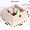 Hộp Gỗ Đựng Quà Nắp Mica Trong Cao Cấp HG10 - Trang Sức, Decor Đẹp, Quà Sinh Nhật Lễ 5
