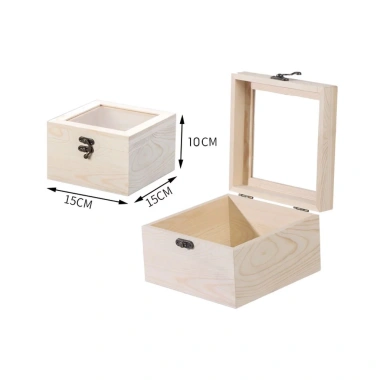 Hộp Gỗ Đựng Quà Nắp Mica Trong Cao Cấp HG10 - Trang Sức, Decor Đẹp, Quà Sinh Nhật Lễ