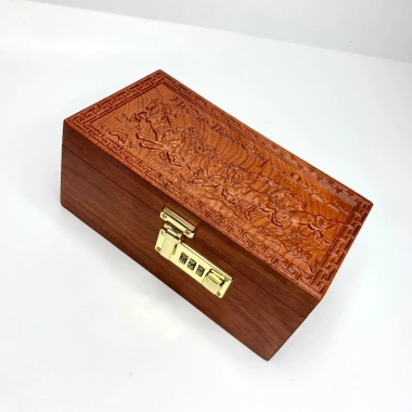 Hộp gỗ Hương Mã Đáo Thành Công - Đựng trang sức, con dấu, mã khóa bảo mật OTH048 2
