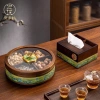 Hộp gỗ phong thủy vuông pha lê 2.026 - Khay bánh hạt, bánh kẹo tết, quà Bính Ngọ, giảm 22% 6