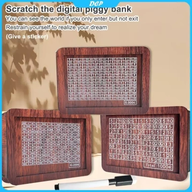 Hộp gỗ tiết kiệm tiền Handmade Piggy Bank tái sử dụng, ngân hàng xu khay VN - Giá 35.800đ