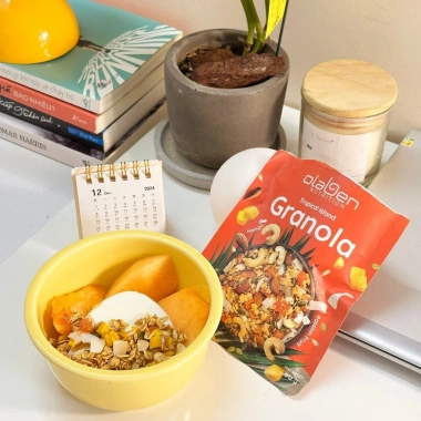 Hộp Granola 10 gói 50g Vị Xoài Chanh Dây Olaben Ngũ cốc giảm cân, giá 75.000₫