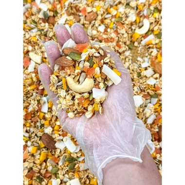 Hộp Granola 10 gói 50g Vị Xoài Chanh Dây Olaben Ngũ cốc giảm cân, giá 75.000₫