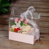 Hộp Hoa Gấu HH02 - Kèm Thiệp và Đèn, Quà Tặng Ý Nghĩa Cho 8/3, Sinh Nhật, Valentine - Decor Kim Vinh 8