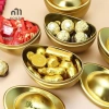 Hộp kẹo hình thỏi 1/3 bộ 3 chiếc - Đựng bánh quy, bình trà, quà tặng tiệc cưới, có nắp, mới 44.660 VND