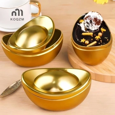 Hộp kẹo hình thỏi 1/3 bộ 3 chiếc - Đựng bánh quy, bình trà, quà tặng tiệc cưới, có nắp, mới 44.660 VND