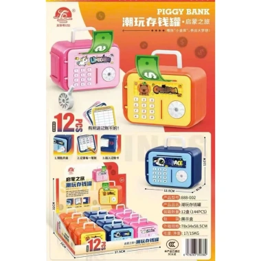 Hộp Két Sắt Tiết Kiệm - Quà Tết Đáng Yêu Cho Bé, Nhiều Mẫu Xinh Giá 52.500 VND 2