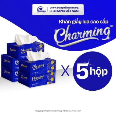 Hộp khăn giấy lụa cao cấp Charming 2 lớp 180 tờ - Hộp Sen vàng mới, 25.000₫ 8