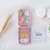 Hộp khay 7 ngăn đựng thuốc & trang sức, màu lúa mạch, nắp nhựa chống thấm - 19.000đ 2