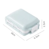 Hộp khay 7 ngăn đựng thuốc & trang sức, màu lúa mạch, nắp nhựa chống thấm - 19.000đ 4