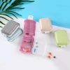 Hộp khay 7 ngăn đựng thuốc & trang sức, màu lúa mạch, nắp nhựa chống thấm - 19.000đ 6