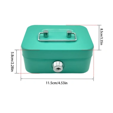 Hộp kim loại tiết kiệm – Khóa an toàn, đựng tiền tiện lợi, giảm giá 22% chỉ 73.868₫ 2