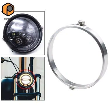 Hợp Kim Nhôm LED Đèn Pha Xe Máy - Adapter Giá Đỡ Viền Vòng Phụ Kiện Cafe Racer