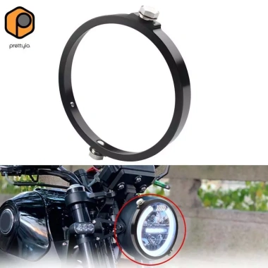 Hợp Kim Nhôm LED Đèn Pha Xe Máy - Adapter Giá Đỡ Viền Vòng Phụ Kiện Cafe Racer