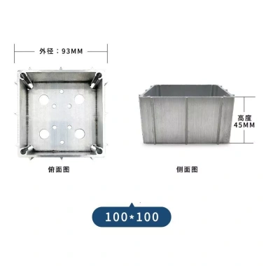 Hợp kim nhôm phòng nắng lắp nhanh, góc mã, cột đế vuông, ống cố định phụ kiện DRWK 10