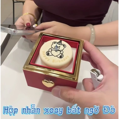 Hộp Lật Bánh Nến Tự Động Xoay - Bao Bì Vòng Cổ Trang Sức, Quà Tặng Sáng Tạo
