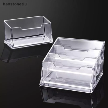 Hộp lưu trữ danh thiếp NS trong suốt dung lượng cao, mạnh mẽ, chắc chắn cho bàn
