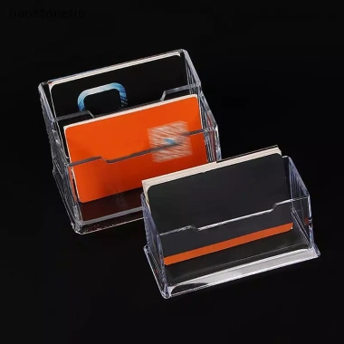 Hộp lưu trữ danh thiếp NS trong suốt dung lượng cao, mạnh mẽ, chắc chắn cho bàn