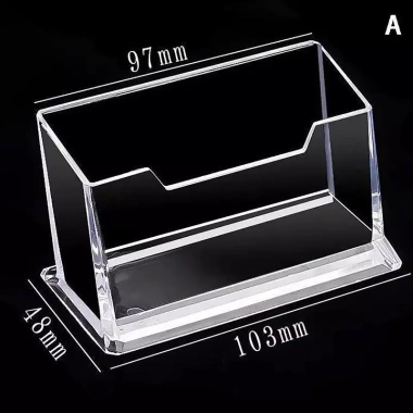 Hộp lưu trữ danh thiếp NS trong suốt dung lượng cao, mạnh mẽ, chắc chắn cho bàn