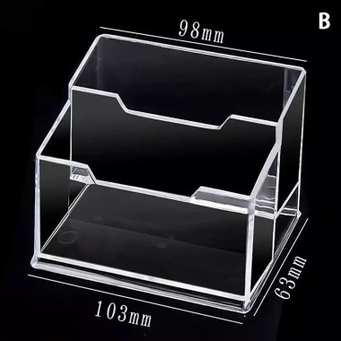 Hộp lưu trữ danh thiếp NS trong suốt dung lượng cao, mạnh mẽ, chắc chắn cho bàn