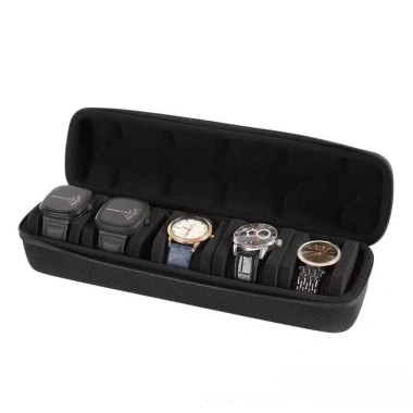 Hộp lưu trữ đồng hồ HOMECHEN 5 khe cắm chèn gối, vỏ cứng du lịch đen 175.450₫ 9