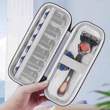 Hộp lưu trữ máy cạo râu UNMEGONI – Dây kéo lưới, túi dao cạo du lịch, EVA chống nước, thiết kế nhỏ gọn, giá 92.290₫ 6