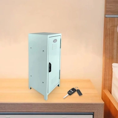 Hộp lưu trữ trang điểm mini sắt có khóa – Tủ hồ sơ rộng, Piggy Bank cho phòng tắm, văn phòng, 313.280₫ 4