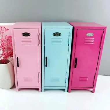 Hộp lưu trữ trang điểm mini sắt có khóa – Tủ hồ sơ rộng, Piggy Bank cho phòng tắm, văn phòng, 313.280₫ 6